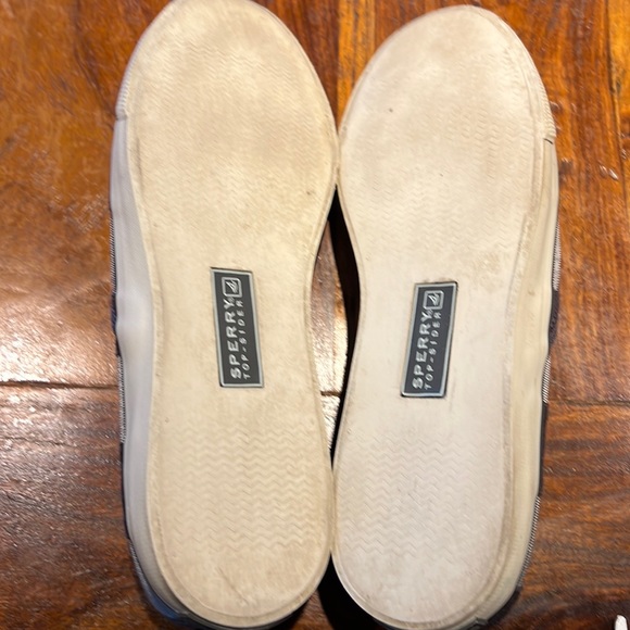 SPERRY | SILVER & GRAY RIBBON SLIP-ONS, SZ 7.5M - Picture 5 of 8